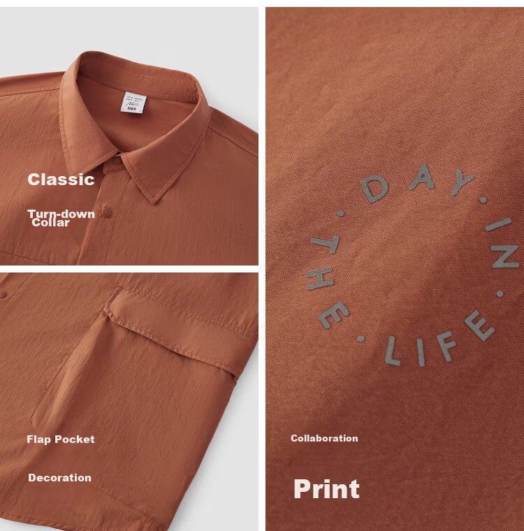 Semir Wang Anyu Marcus Collaboration Men's Short Sleeve Shirt 2026 Summer New UPF50 Sun Protection Top 22