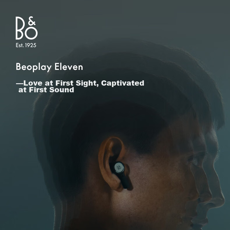 B&O Eleven Flagship Active Noise Cancelling True Wireless Bluetooth Earphones Beoplay EX Upgrade In-Ear Aluminum Color Birthday Gift [Endorsed by Gong Jun] 1