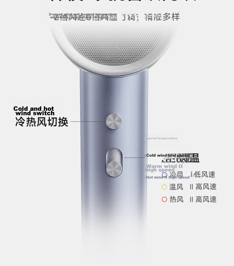 AUX 2400W High-Speed Ionic Hair Dryer Home Use Hair Care Blow Dryer for Men and Women Damage-Free Hair Styling Birthday Gift 15