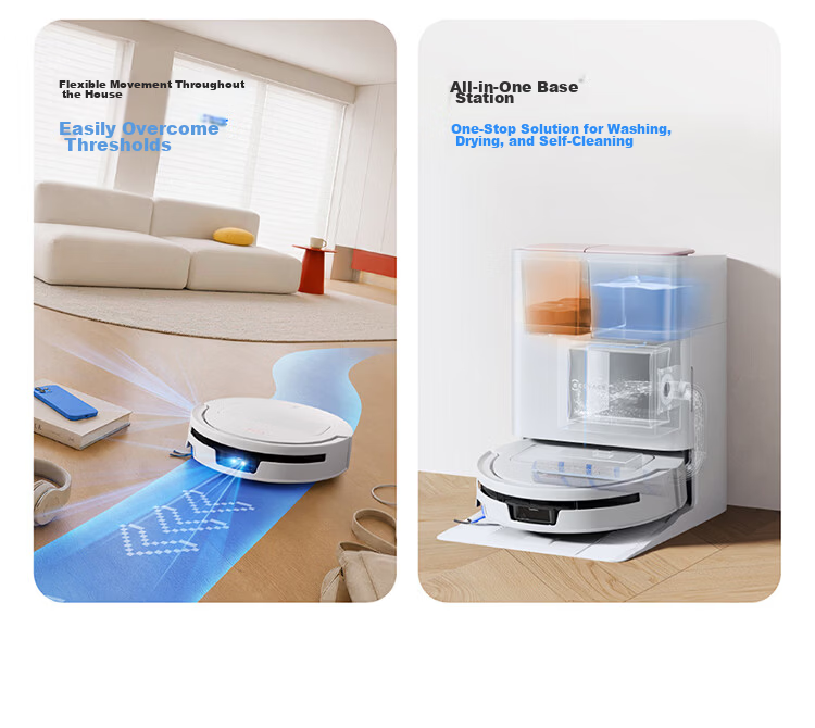 Ecovacs T80S PRO Robot Vacuum Cleaner with Mopping, Washing, Drying, Automatic Cleaning, Drum Floor Washing Robot Water Tank Version【Price Protection 618】 9