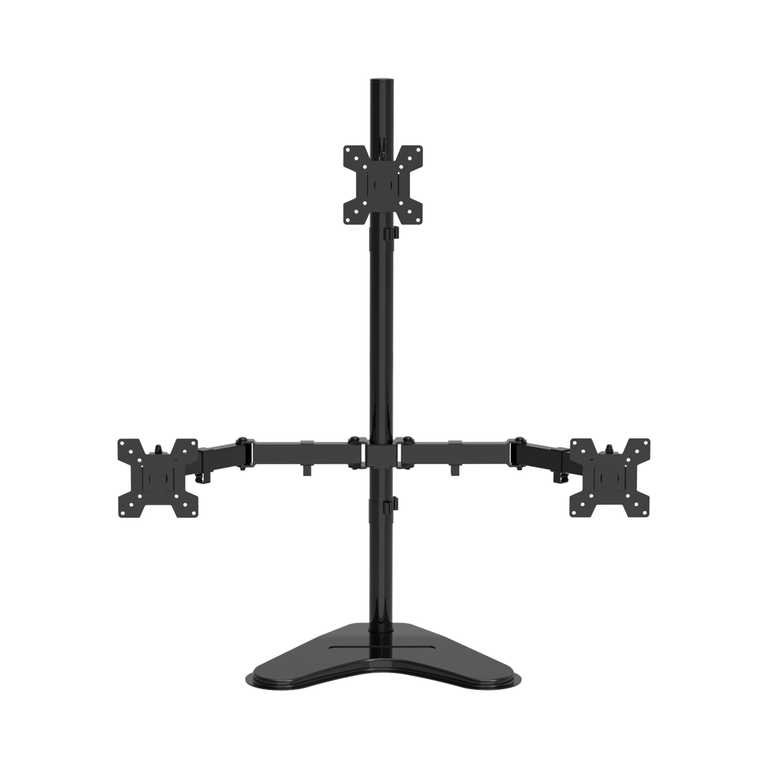 ATSCORE Three-Screen Display Stand, Triple Monitor Stand, Computer Stand for 15-30 Inch Monitors, Multi-Screen Monitor Riser