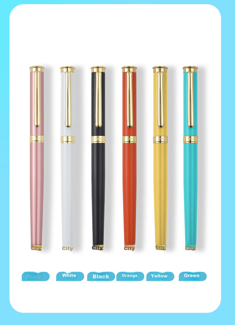 MONTAGUT Children's Day Gift Primary School Grades 4-6 Kids Fountain Pen Writing Practice Posture Correcting Multifunctional Dual-Use Ink Cartridge Pen Ideal Series Orange 15