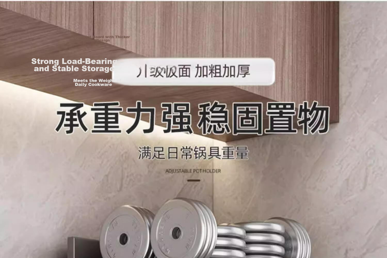 Youqin Gunmetal Gray Kitchen Cookware Storage Rack Multi-Layer Shelving Cabinet Under-Sink Countertop Multifunctional Pot Rack 11
