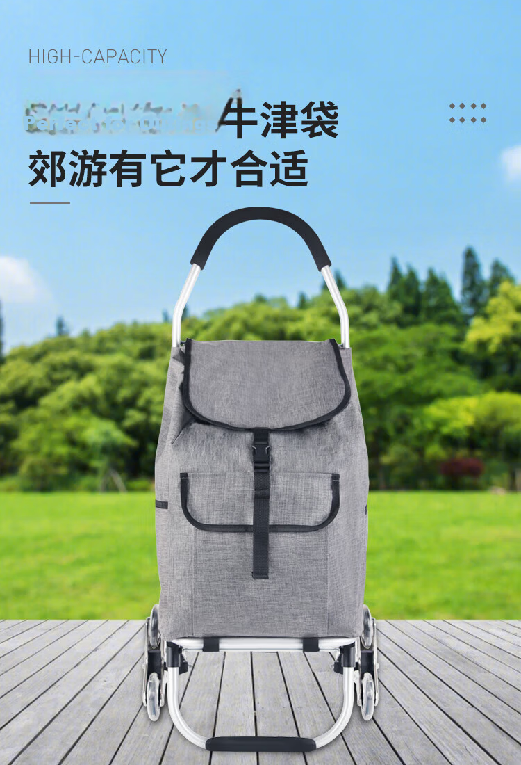 Xinyue Changhui Foldable Shopping Cart Portable Trolley for Elderly Household Grocery Cart with Telescopic Handle 11