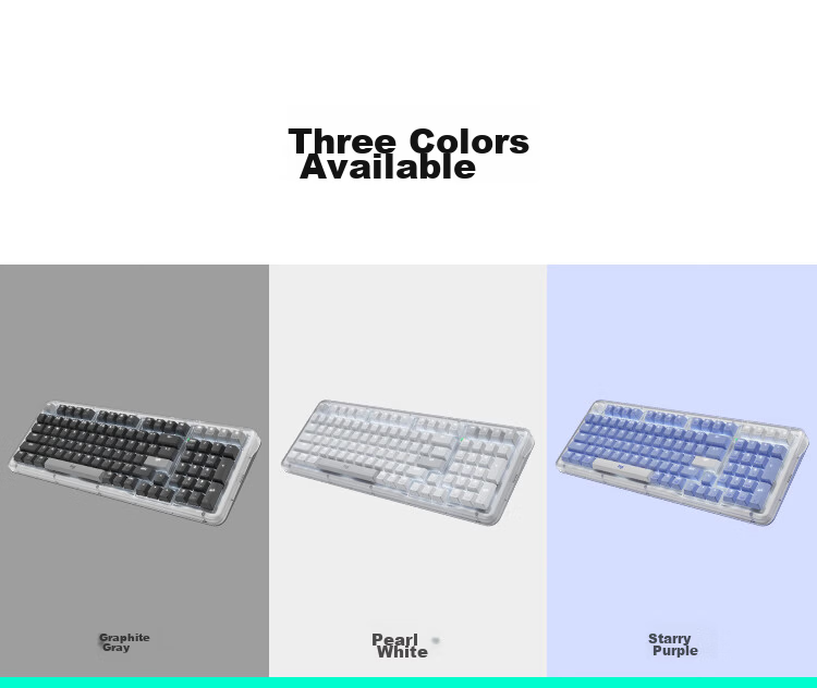 Logitech ALTO KEYS K98M Amber Series AI Customizable Wireless Mechanical Keyboard with Hot-Swappable Marble Switches, White, 98 Keys 3