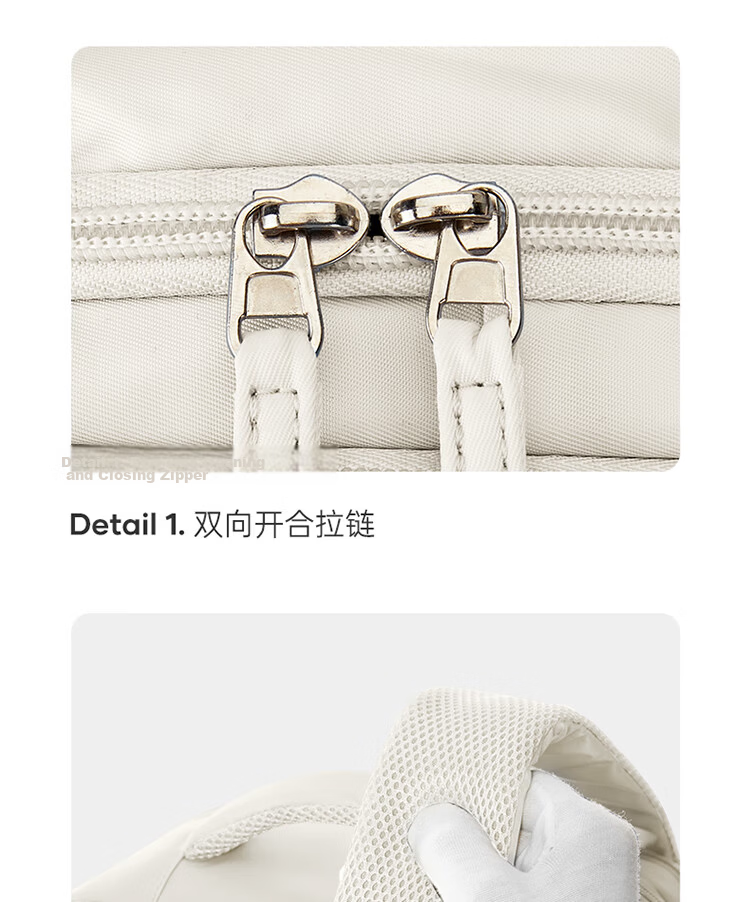 Landcase Backpack Travel Bag Women Large Capacity Double Shoulder Bag Men Short Trip Multi-functional Laptop Bag 5162 Beige Small Size 18