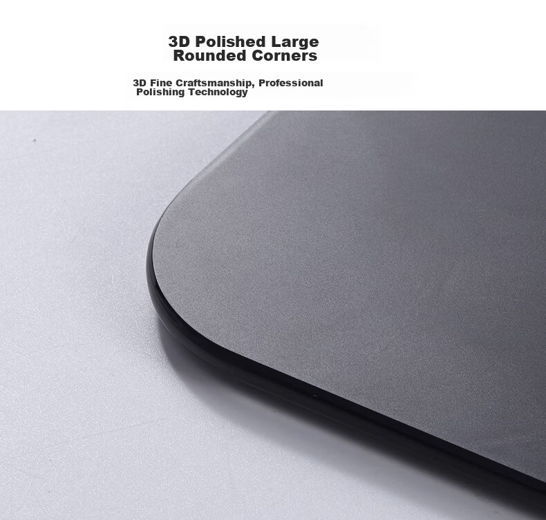 CAPERE Waterproof Fully Tempered Micro-Etched Glass Mouse Pad Gaming Mat Non-Slip PU Base Esports Star String [Medium] Glass Pad / Starry Black 350x250mm 10