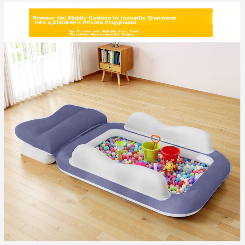 Travel Baby Crib Inflatable Car and High-Speed Train Backseat Mattress for Kids Sleeping Aid 4