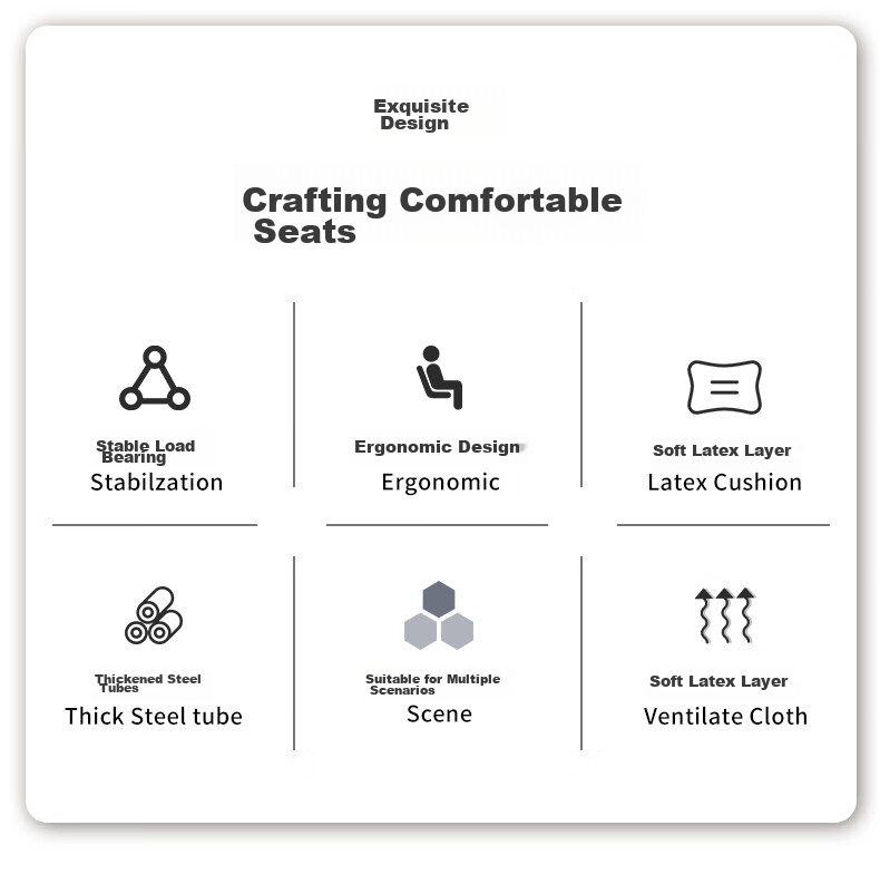 Chibilun Ergonomic Computer Chair Home Office Study Chair Dormitory Comfortable Long Sitting Bow-shaped Backrest Chair 2