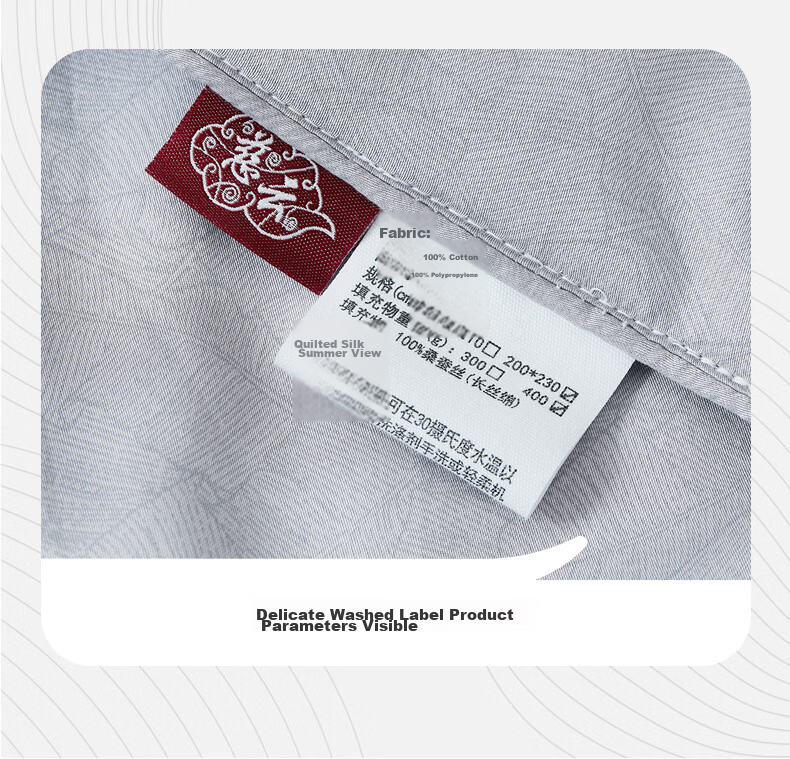 Ciyun Mulberry Silk Summer Quilt Herbal Antibacterial 100% Long Silk Air Conditioning Quilt Washable 150*210cm Gray 20