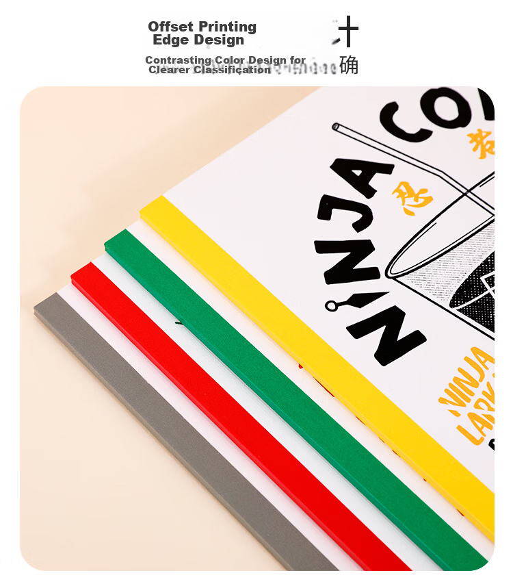 Kokuyo Back-to-School Softcover Notebook B5/40 Pages/8mm Ruled Illustrator Notebook Fantasy Advertising Poetry 4-Pack WCN-DNB54-J169 14