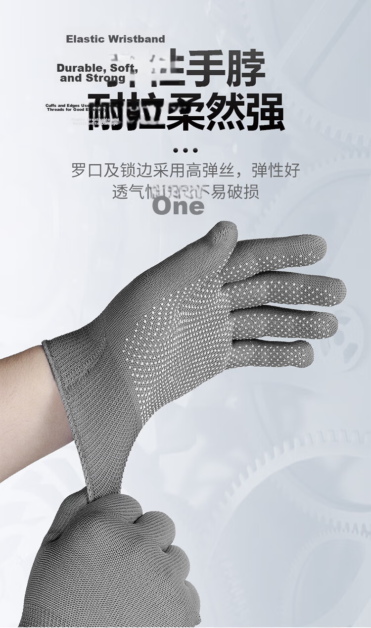 Helpershi Labor Protection Gloves 30 Pairs/Pack Yellow Dot PVC Coated Cotton Yarn Gloves Thickened Anti-Slip Wear-Resistant Worksite Protective Gloves 8