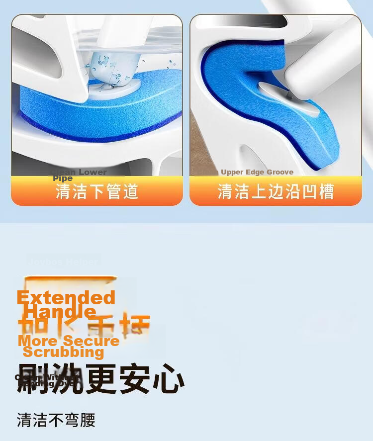 Jiabangshou Disposable Toilet Brush Set with 21 Heads, Wall-Mountable and Disposable Toilet Cleaning Tool 15