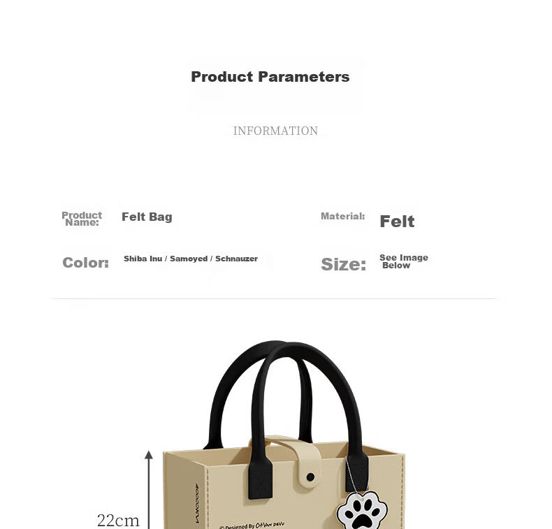 40,000 Kilometers Felt Tote Bag Large Capacity Commuter Shopping Storage Gift Bag 4