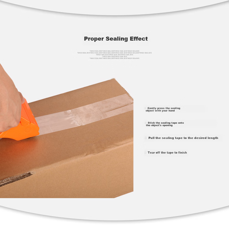 TANGO Ultra-Transparent Tape, 48mm*100y (91.4 Meters)*50um, 6 Rolls Packaged Sealing Tape for Home, Factory, Express Delivery, Logistics, Enterprise Office Stationery Supplies 8