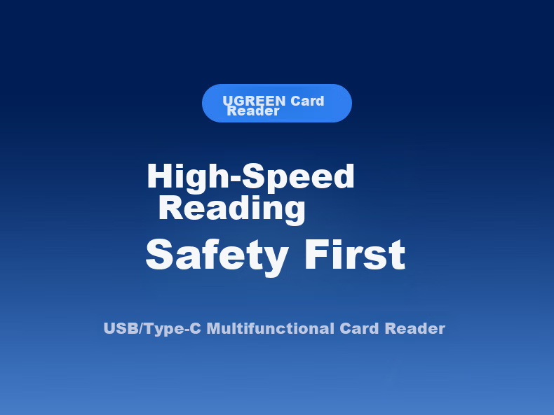 UGREEN USB/Type-C High-Speed Card Reader, Compatible with SD/TF 3.0 Dual Cards, Suitable for Computers, Tablets, Smartphones, DJI Pocket 4/3 Drones, Apple 17 Action Cameras 3