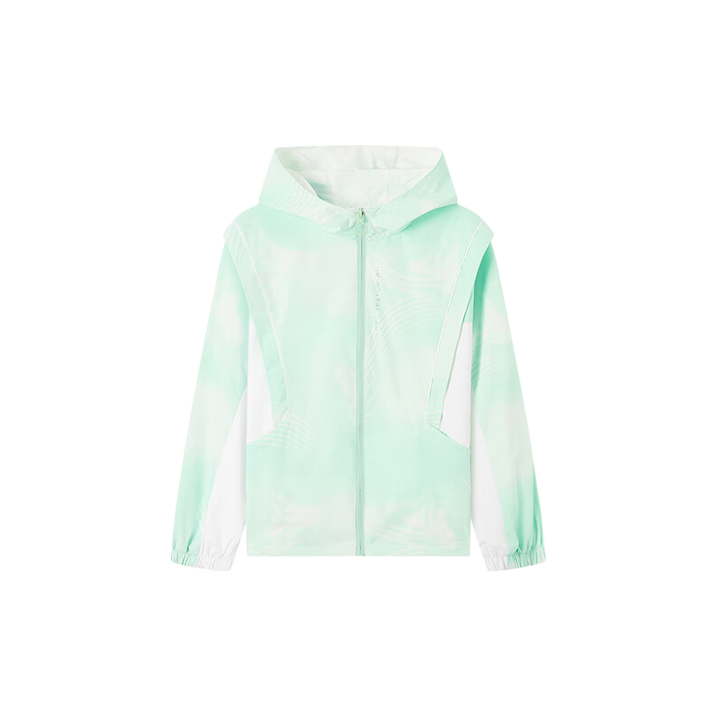 361° Kids Children's Jacket Autumn 2025 Girls Waterproof Woven Two-in-One Thin Jacket Green 150
