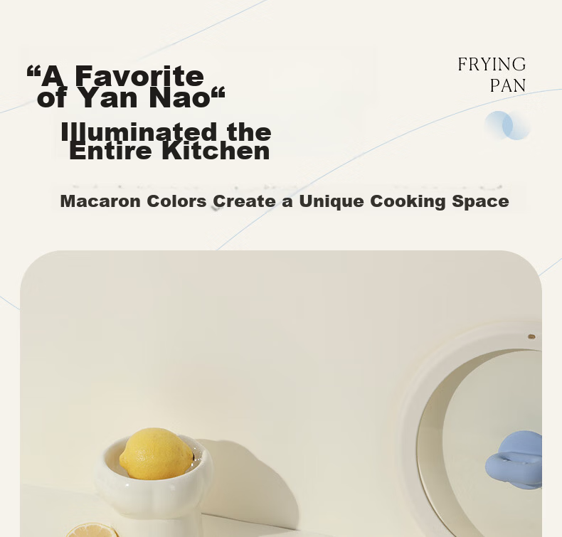 Carote 26cm Maifan Stone Non-Stick Flat Frying Pan Steak Pan Household Pancake Pan Small Egg Frying Pan Induction Cooker Compatible 6