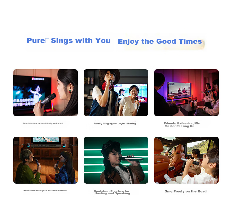 Hongmengzhixuan Pure Mic PRO Smart Karaoke Huawei Smart Screen KTV Digital Voice Live Streaming KTV Microphone Compatible with MATE, XINGJIE, ZHIJIE Car 4