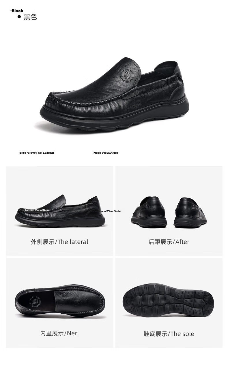 CAMEL Men's Business Leather Shoes Commuter Cowhide Casual Shoes P16S211003 Brown Size 38 Qixi Festival Gift 12