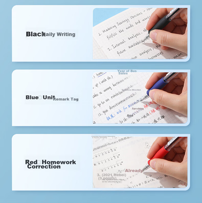 PILOT Retractable Ballpoint Pen BPGP-10R 0.7mm Black for Students Office Exam Use 6