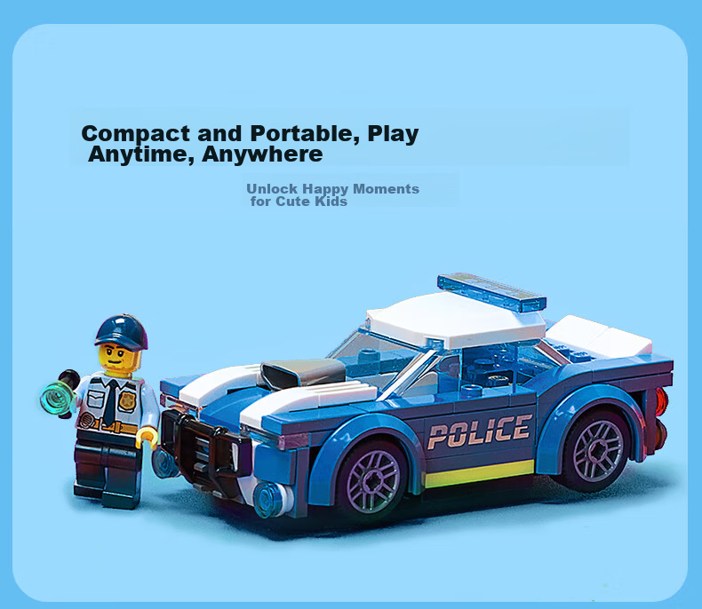 LEGO City 60479 Police Chase Prisoner Transport Vehicle Boys Kids Toy Birthday Gift New Year Decoration 5