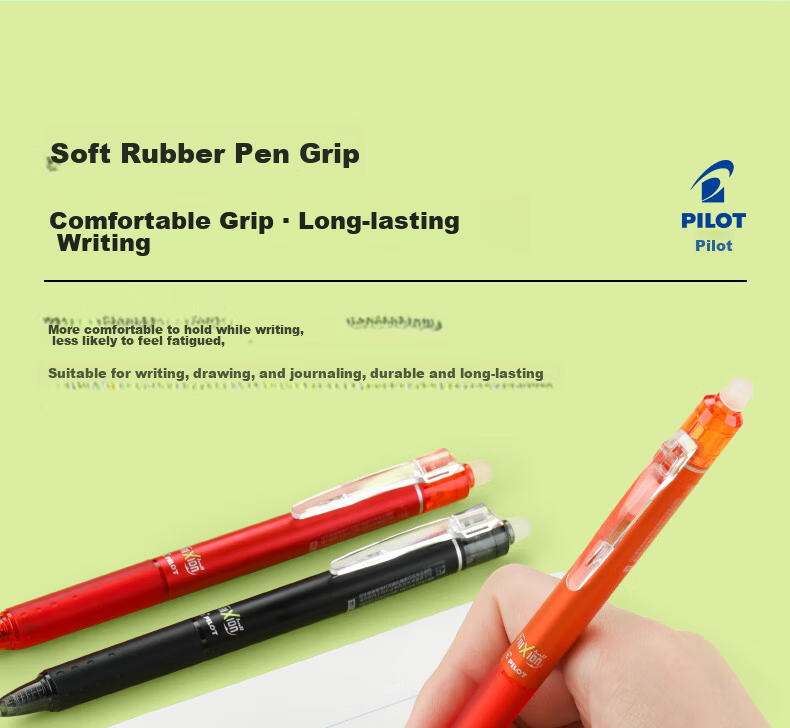 PILOT Retractable Erasable Gel Pen, Bullet Tip Signing Pen, Temperature-Controlled Erasable Ink Pen, Study Stationery Set LFBK-23EF+BLS 0.5mm Blue 1 Pen + 3 Refills 7