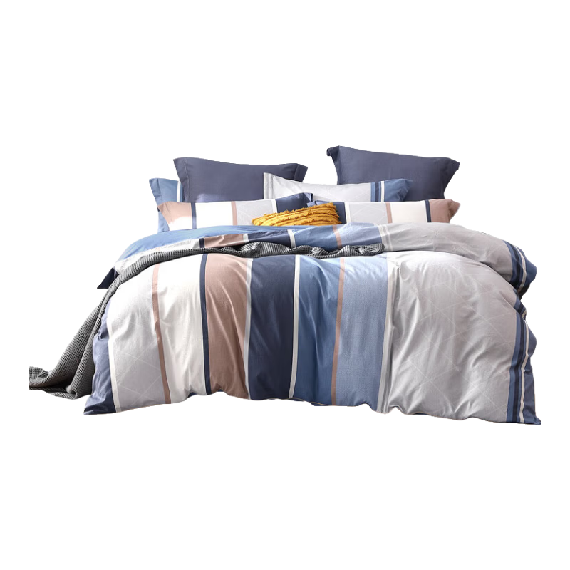 Mercury Home Textile Bedding Four-Piece Set Student Dormitory Single Pure Cotton Quilt Cover Bed Sheet 0.9m Bed - Blossoming Maple Leaves