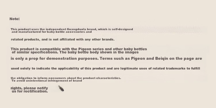 Guangduola Ultra-Soft Off-Center Nipple Anti-Colic Stage 2 3+ Months (Compatible with Hegen Bottle Accessories) 11
