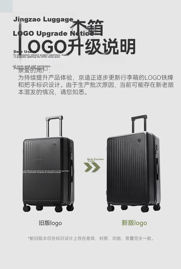 JD Jingzao Wujie Lite 20-inch Carry-on Luggage Spinner Suitcase with TSA Lock for Men and Women Phantom Purple 24