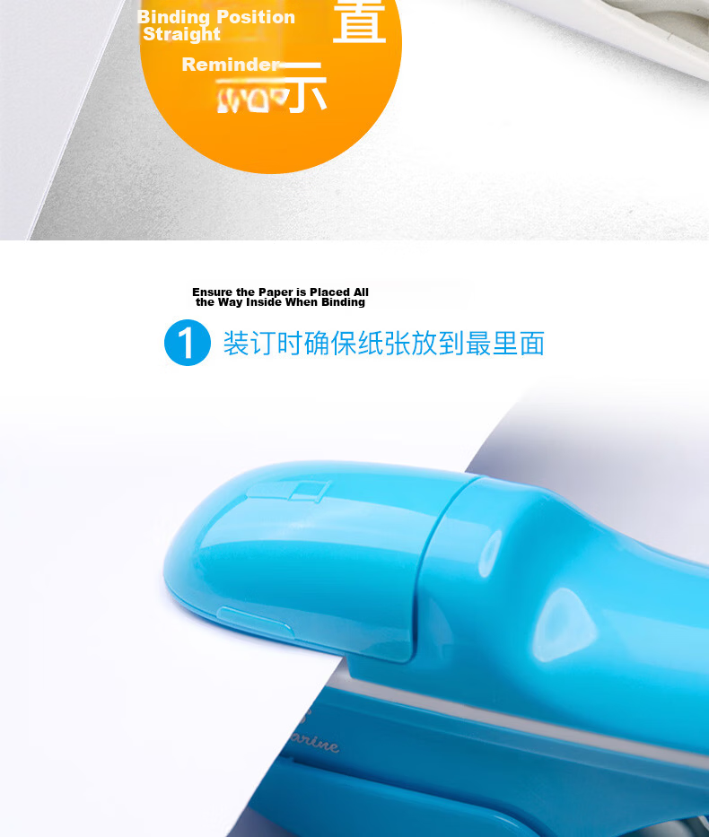KW-Trio Needleless Stapler, Eco-Friendly Student Stapler, Handheld Small Size Stapler, Labor-Saving Binding Machine, Can Bind up to 8 Pages 13