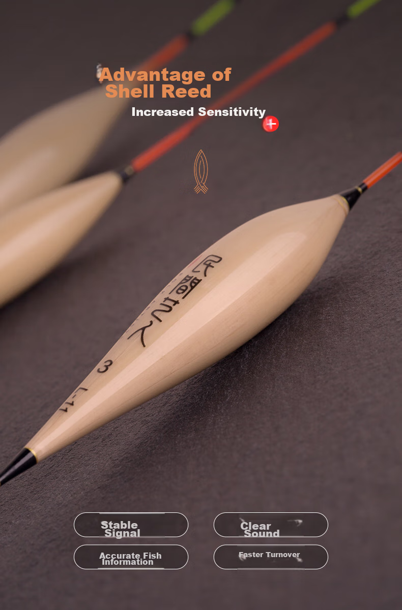 Minjianyiren Huanhou Series Reed Floats, Highly Sensitive, for Black Pit Competition Fishing, Carp And Mixed Fish, Eye-Catching Bait Floats 2