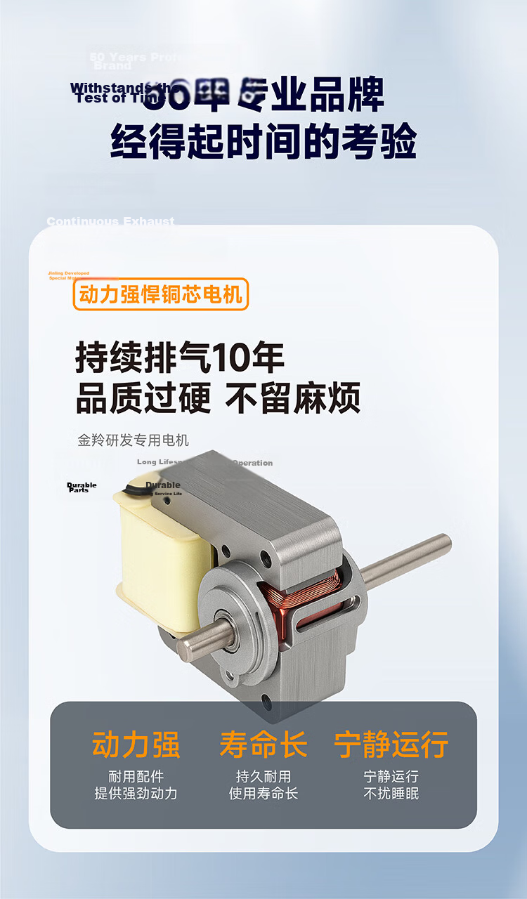 JINLING Powerful Exhaust Fan for Kitchen and Bathroom, Metal Body, Window and Wall Mounted 6