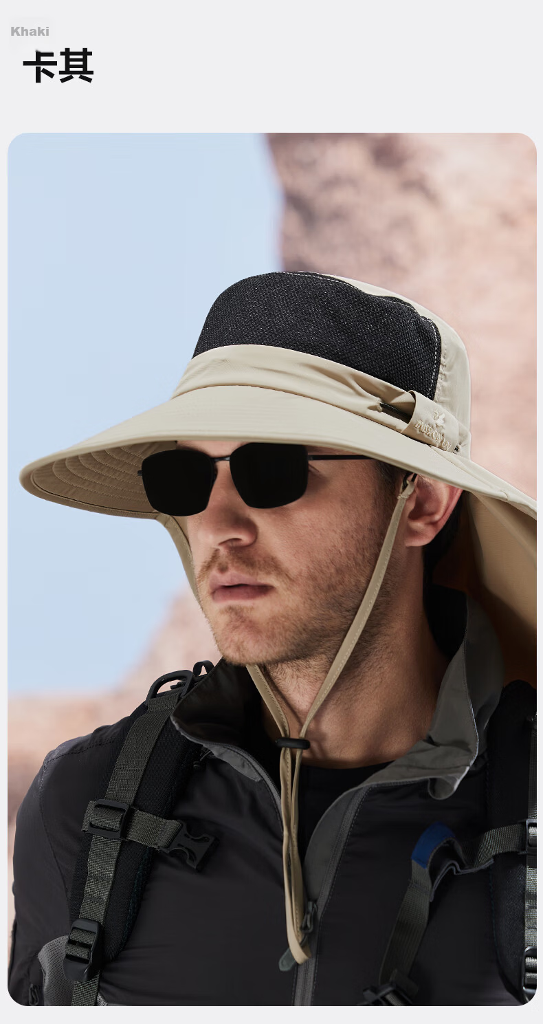 MISSION UV Sun Protection Hat for Men, Wide Brim Fishing, Bucket, Hiking Hat, Summer Outdoor UV Resistant Sun Hat 8