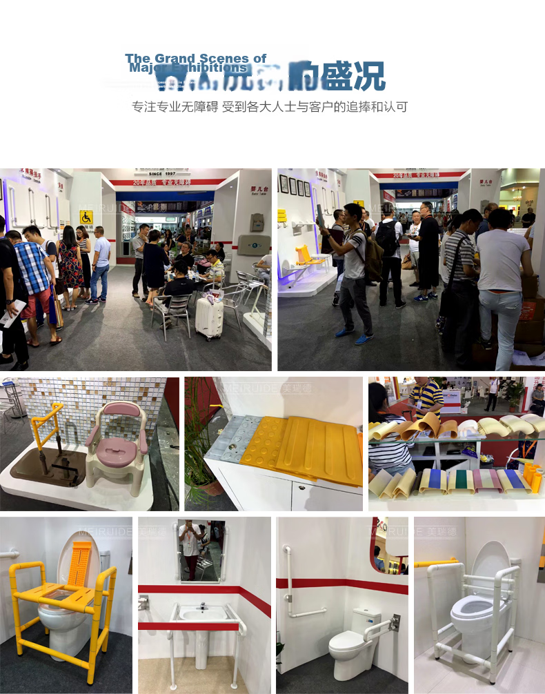 Meiruide Bathroom Handrail, Shower And Toilet Non-Slip Handle, Wall-Mounted, Elderly-Friendly, L-Shaped Handrail, 8213-W64 15