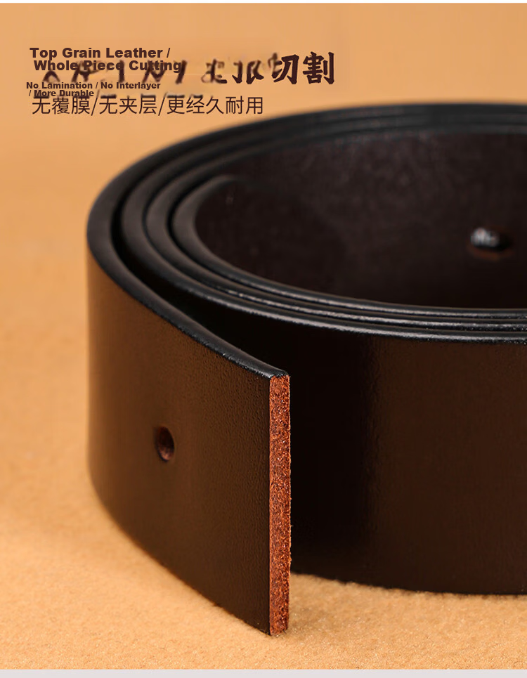 Cartelo Crocodile Men's Leather Belt Casual Automatic Buckle Top Layer Cowhide Waistband Business Belt Gift for Boyfriend 5