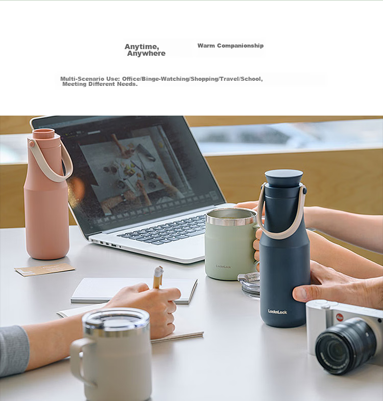 LOCK&LOCK Encounter Coffee Mug Insulated Thermal Desktop Cup for Men and Women 475ML Mint Green LHC4219MIT 21