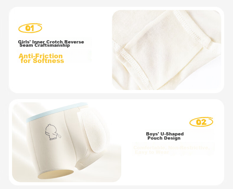 Deyou Kids Disposable Underwear 3-6-12 Years Girls Youth Cotton Crotch 10A Antibacterial Daily Use No Wash Size S 5 Pieces 11