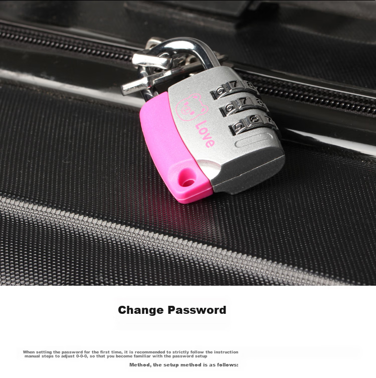 Aoben Password Lock Padlock Waterproof Dormitory Gym Locker Lock 35mm Black Student 7610C 11