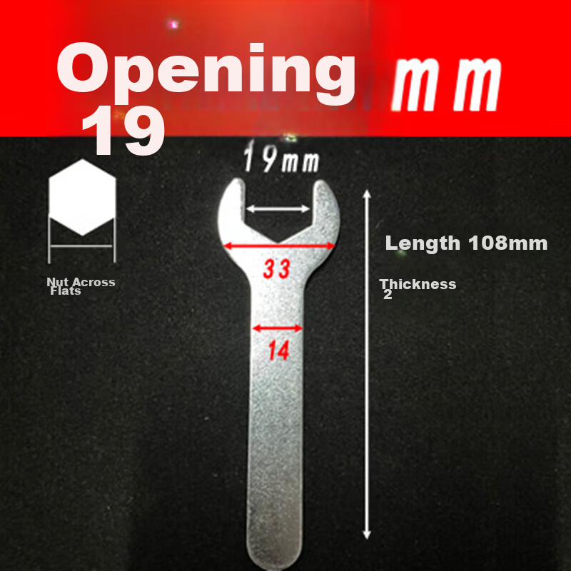 Meipai Ultra-thin Open-end Wrench Furniture Bathroom Toy Appliance Installation Easy Disposable Single-head Double-head Fixed Wrench Set 7