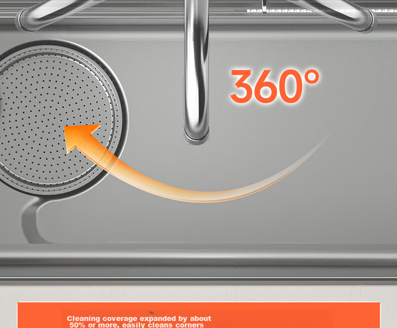 ARROW Kitchen Hot And Cold Faucet with 360° Rotating Double Control Tap for Sink [Renovation Subsidy 15%] 16