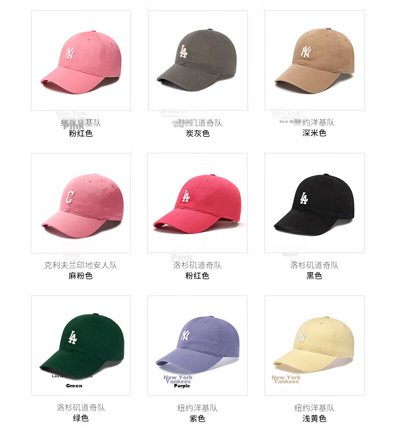 MLB Baseball Cap for Men And Women, Soft Top Sun Visor Hat, Birthday Gift, 3ACP7701N-07BKS 10