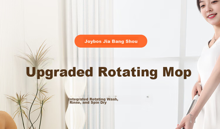 Jiabangshou Rotating Mop with 4 Heads, Household All-In No-Hand Washing 2026 Floor Cleaning Wonder, Integrated Mop And Bucket Set 2