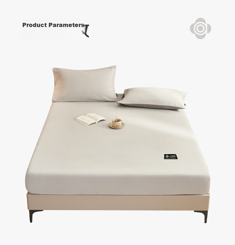 Grace Class A 100% Cotton Antibacterial Fitted Sheet, Breathable Mattress Protector Cover, Sweat-Absorbing Blanket, Gray, 180*200cm 16