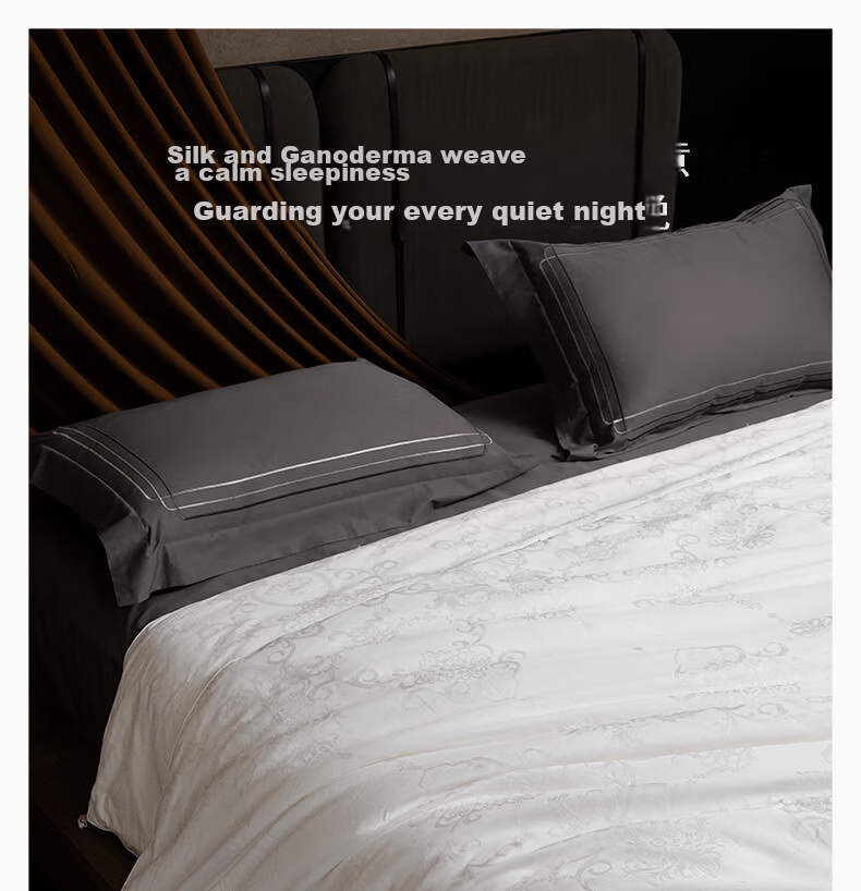 Silk Empress "Splendid Years" 100% Premium Mulberry Silk Quilt Spring and Autumn Quilt Core 4 Jin 200*230cm [White] 7