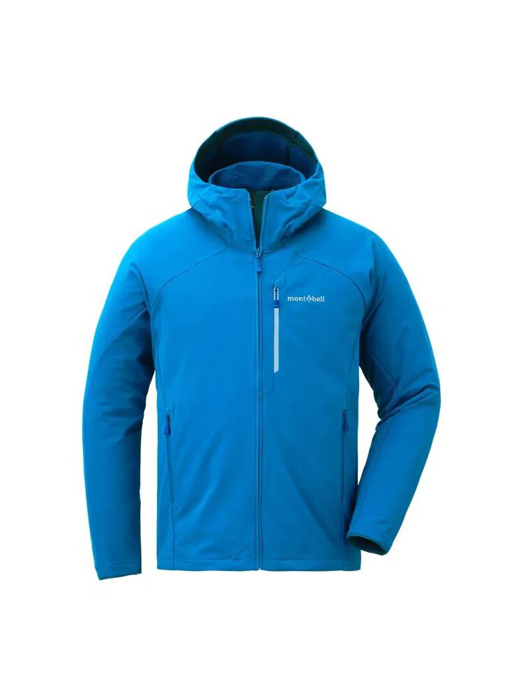 Mont-bell Men's Softshell Jacket Spring Autumn Outdoor Windproof Hiking Mountaineering Hooded Functional Coat 1106708 7