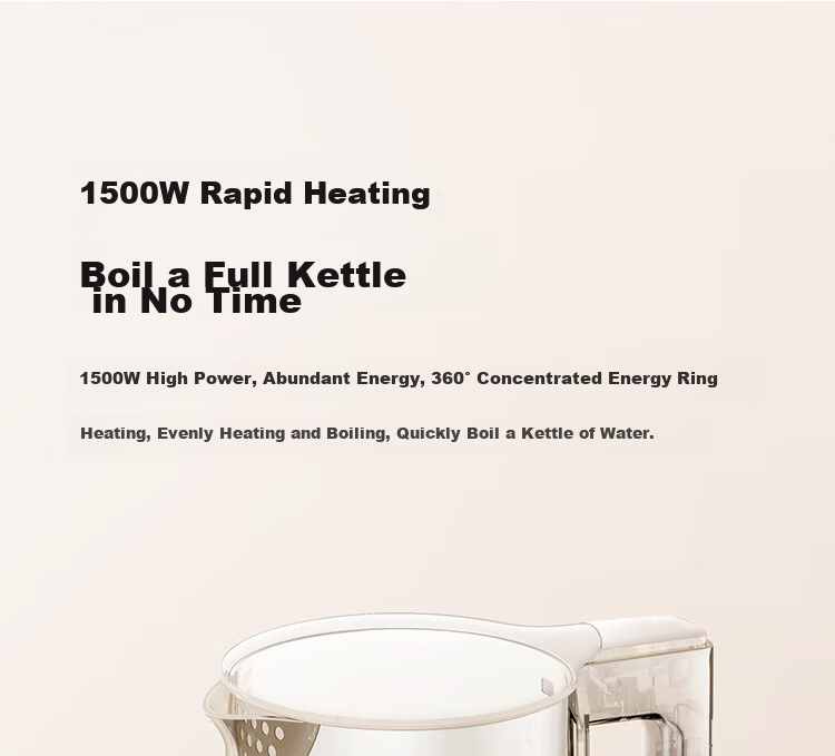 Mijia Xiaomi Constant Temperature Electric Kettle, 2-Liter Capacity, Automatic Water Boiler, Food-Grade 304 Stainless Steel, Auto Shut-Off, 1.5 Liter 5
