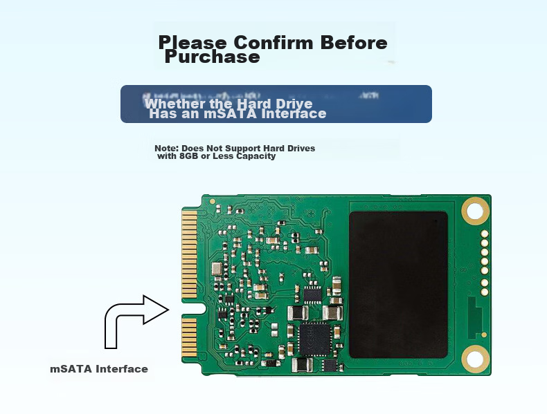 AOKO mSATA/M.2 SATA/NVMe SSD Enclosure Base, 2.5/3.5" SATA Mechanical Multi-Functional Reader, M2 to USB Dual Protocol Adapter, AM10SL 9