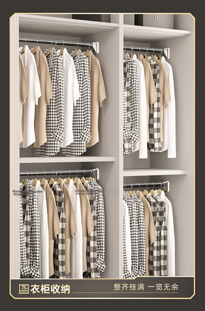 MYMOODHOUSE No-Drill Adjustable Stainless Steel Clothes Drying Rod Balcony Laundry Rack Bathroom Hanging Rod Support 260-350cm 13