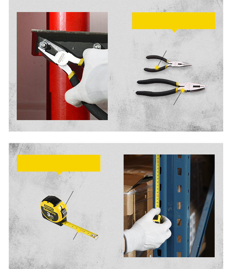 STANLEY Household Tool Set, Repair Hardware Manual Tools, Cost-Effective 10-Piece Set EC-010 [Bestseller] 8